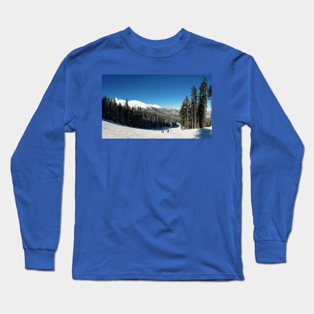 ski slope Long Sleeve T-Shirt by psychoshadow